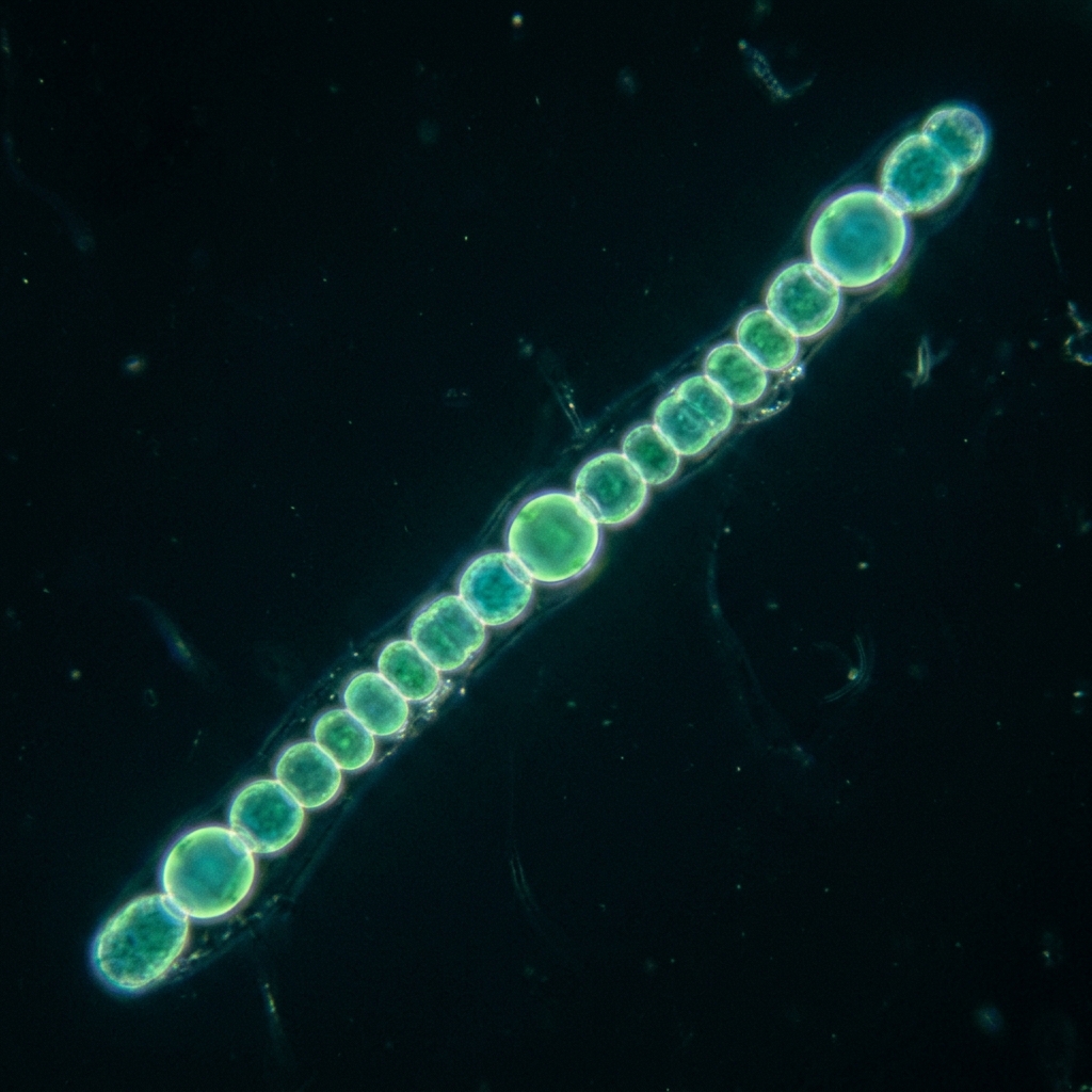 【ミクロの世界】美しい単細胞生物「アナベナ」の家庭での採取と簡単観察ガイド