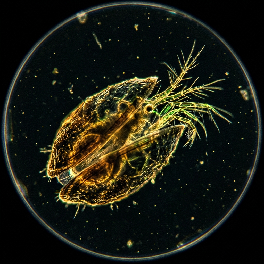 【ミクロの世界】美しい単細胞生物「カイミジンコ」の家庭での採取と簡単観察ガイド