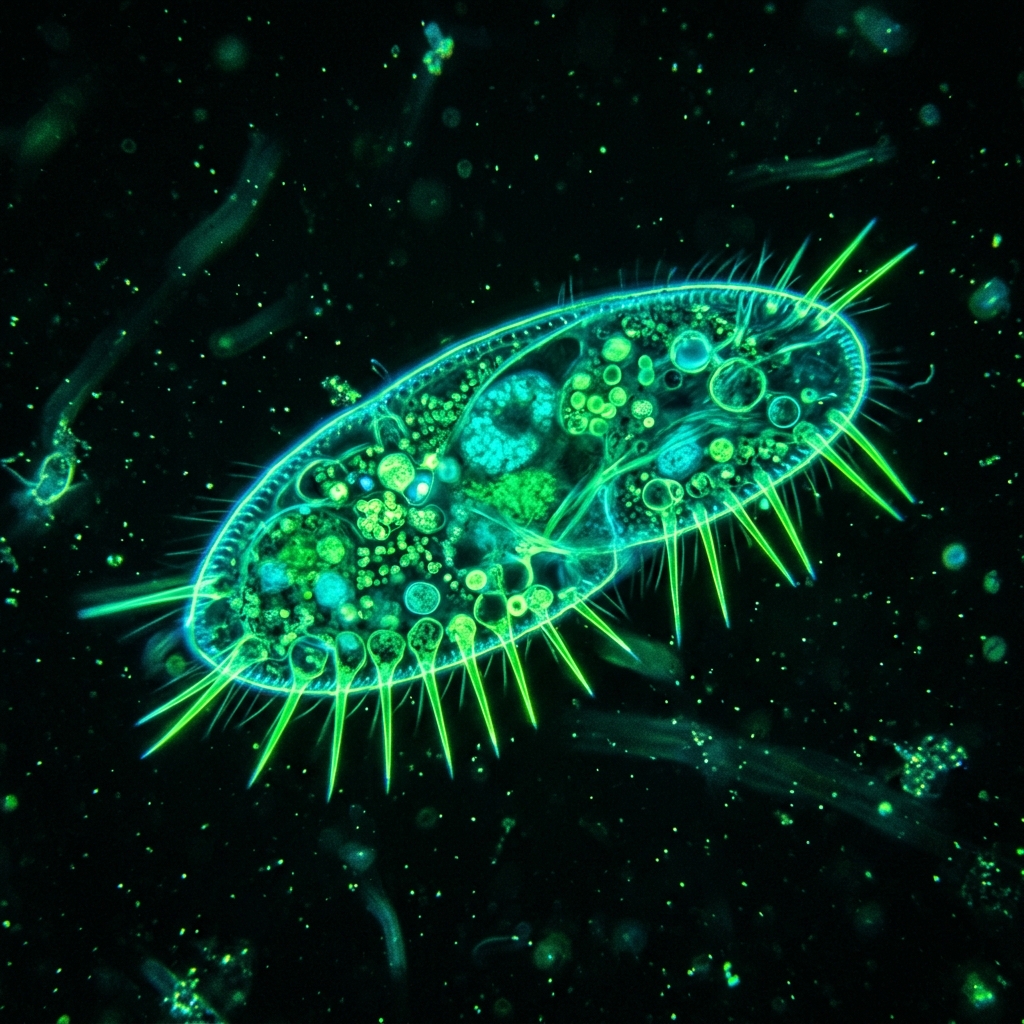 【ミクロの世界】美しい単細胞生物「トゲオムシ」の家庭での採取と簡単観察ガイド